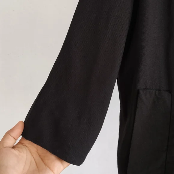 Zara Open draped front Light Blazer - Picture 5 of 9